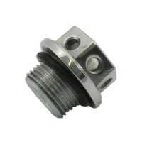 perno aceite motor m10x15 alu gris