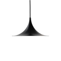 lampara colgante metal negro o30 cm trompeta cable 380 cm
