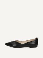 caprice ballerina black made of leather with block heel size 375