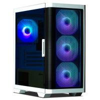 zalman m4 mini tower argb cristal templado usb 30 blanca