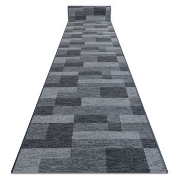 Alfombra De Pasillo Con Refuerzo De Goma  Icona Gris 120cm 120x980 Cm