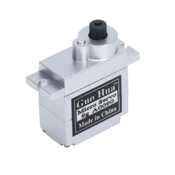 Guo Hua A0090 Servomotor Digital Micro de Metal Completo de 9g de Alto Par para Modelos de Control Remoto de Coche y Rob