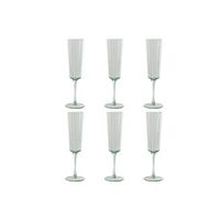 copa set 6 cristal 6x6x237 230ml burbujas verde