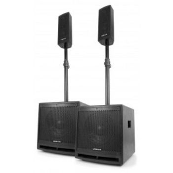 Altavoces Vonyx de suelo Bluetooth 1000W con subwoofer y USB SD