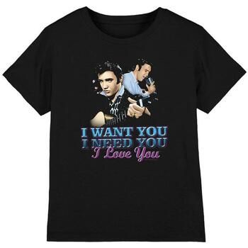 Elvis Presley Camiseta I Want You para niña