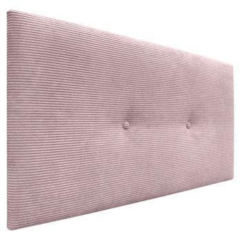 Dhome Cabecero De Pana Liso Con Botones 80x50 Camas 80/90 - Rosa Palo