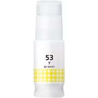 compatible yellow canon gi-53y ink bottle replaces canon 4690c001