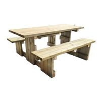 mesa de picnic masgames canet mesa sin respaldo
