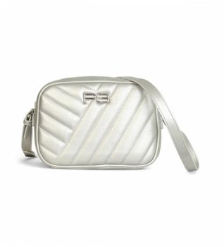 PennyBlack para mujer. 2511511025200 Bolso Tucano plateado (OSFA), Plata, Casual, Poliuretano