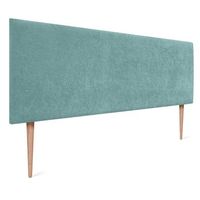 dhome cabecero turquesa 140cm acabado toalla soft tapizado liso con patas 4cm grosor 105 alto tejido suave para pared acusticos cabeceros absorbentes 140cm 4cm - 105 al - turquesa