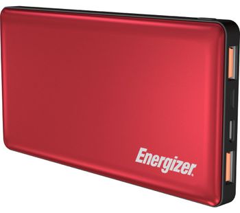 ENERGIZER UE10015PQ Portable Power Bank - Red, Red