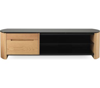 ALPHASON Finewoods Cabinet 1350 TV Stand - Light Oak, Black