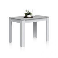 mesa de comedor cloe blanco - cemento 109 x 78 x 67cm cm