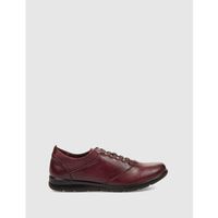 kamome trends zapatos de vestir zapato lisa rojo para mujer