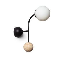 aplique de pared metal bradwall negro