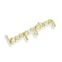 iluminacion led decorativa de plastico keep going amarillo 535x185x2 cm