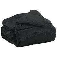 edredon  duvet de verano negro 200 x 200 cm saten y microfibra