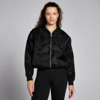 chaqueta bomber de nailon lifestyle para mujer de mp - negro - xl