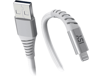Cable USB a Lightning - ISY ICN-5000-WT-AL, De USB-A Lightning, 2 m, 12 W, Blanco