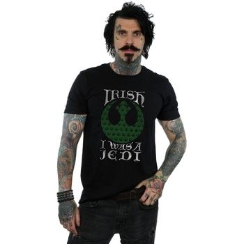 Disney Camiseta Irish I Was A Jedi para hombre