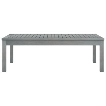 Mesa de centro, mesa de café de madera maciza  gris 100x50x33cm