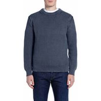 replay jersey maglione girocollo in cotone effetto used para hombre