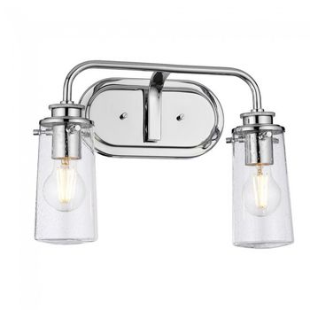 Aplique de pared para baños braelyn (2 luces)