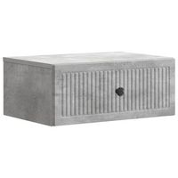 mesita de noche 49x345x20 cm madera - gris
