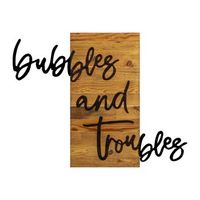 decoracion pared de madera bubbles and troubles 1 nogal negro 76x3x58 cm