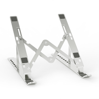 aisens soporte de sobremesa ajustable para portatil  tablet plata