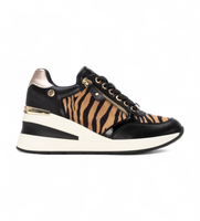xti para mujer 14437802-cebra zapatillas 144378 negro 39 3 a 5cm cremallera casual animal print