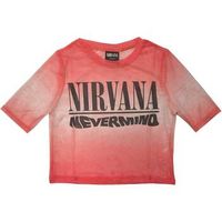 nirvana camiseta manga larga nevermind para mujer