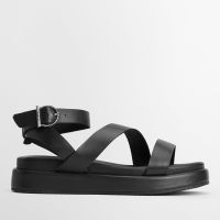 barbour ivy leather sandals - uk 8 - black
