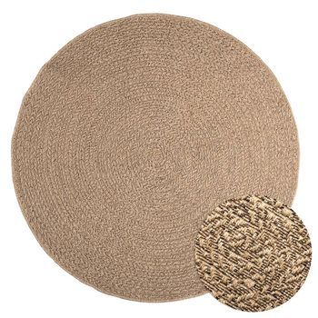 Alfombra Zizur Apariencia De Yute Interior Y Exterior 160 Cm Vidaxl