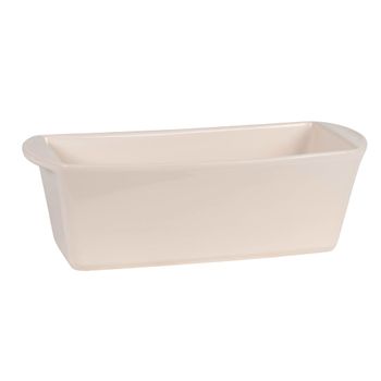 Molde de pastel de gres beige de 31 cm