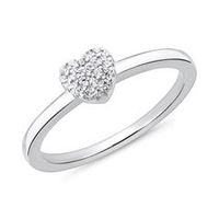 anillo corazon para mujer de plata 925 con circonita cubica
