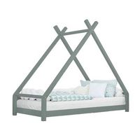 cama tipi infantil tahuka 120 x 190 verde salvia