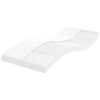 colchon de espuma de 7 zonas dureza 20 ild blanco 80x160 cm vidaxl