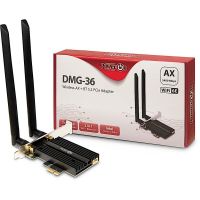 tarjeta de red inter-tech dmg-36 pci express 5400 mbits wi-fi 6 tribanda bluetooth 52