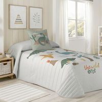 colcha bouti infantil reversible de 100 algodon cama 90 cool kids dinoland