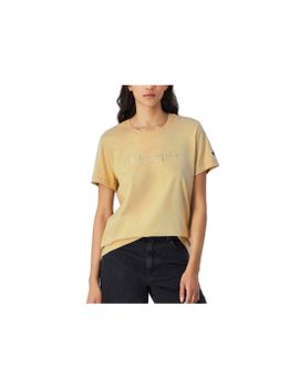 Camiseta Champion Crewneck T-Shirt Mujer Beige