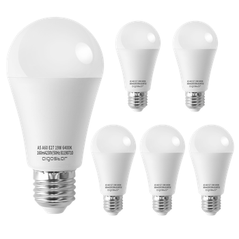 Aigostar - Bombilla LED E27 19W, Luz Blanca Fría 6400K,1615 lúmenes, Ángulo 280° - 5 unidades