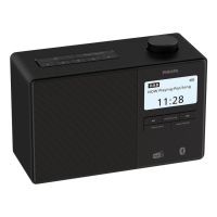 radio philips tar560000 bluetooth dab fm reloj alarma 10 w negro