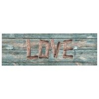 alfombra de cocina lavable love 60x300 cm vidaxl