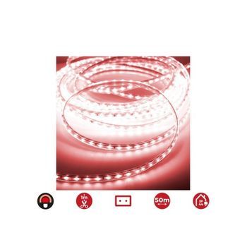 Tira De Led 50m 60 Leds/m 4.2w/m Rojo Edm Ip44 220-240v