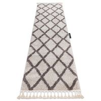 alfombra alfombra de pasillo berber troik crema  para la cocina e 60x250 cm
