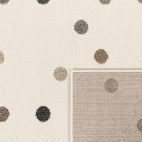 alfombra infantil ninique beige 133 cm cuadrado