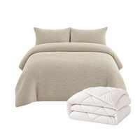 pack funda nordica coralina beige y relleno nordico cama 90cm 150x220cm donegal collections