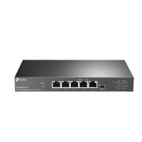 switch tp-link 5 puertos 25g poe 123w sin ventilador carcasa acero negro