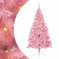 arbol de navidad  decoraciones de navidad artificial preiluminado rosa 240 cm pvc